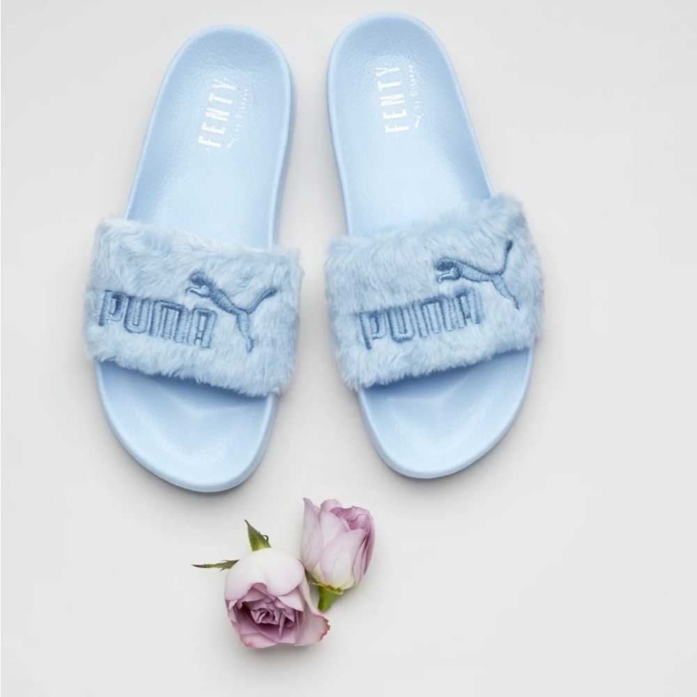 Fenty by Rihanna Puma Women’s Slides in Cool Blue